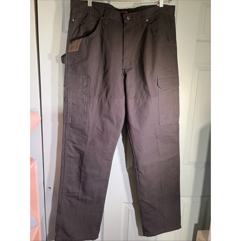 Wrangler Workwear Ranger Cargo Pants Men's 36/34 Relaxed Fit Black NWT